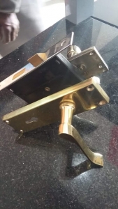 Union 2 Lever Brass Handle Lock