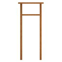 Cypress Door Frame 6x2 With Vent