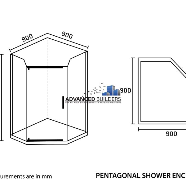 Shower Enclosure Pentagon