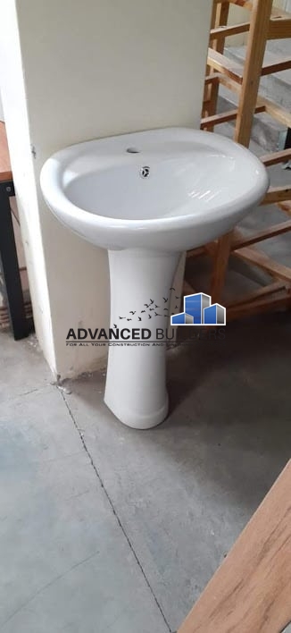 Pedestal Wash Hand basin White