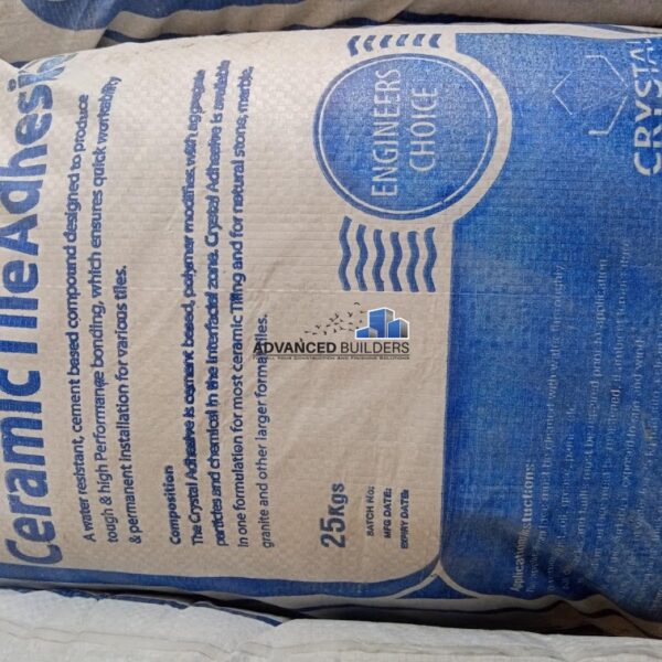 Crystal Tile Adhesive Cement 25Kg