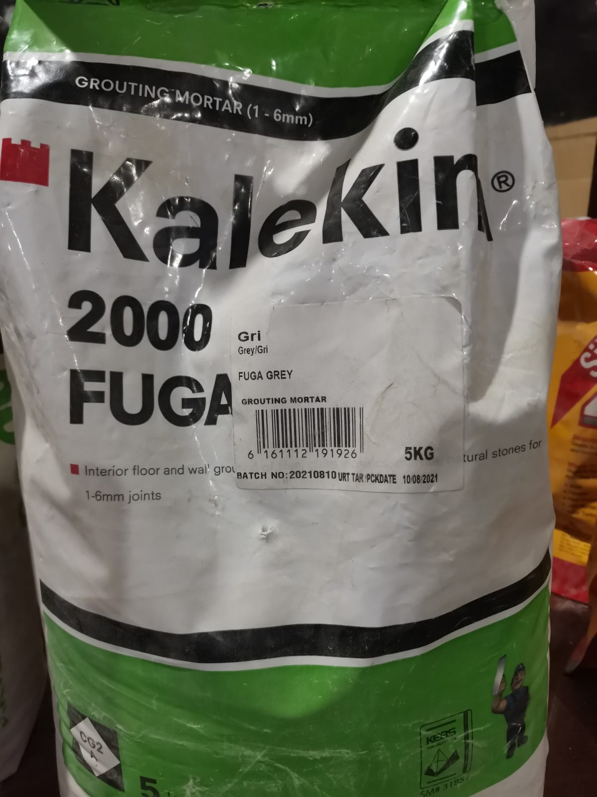 Kalekim Fuga Grout 5Kgs Grey