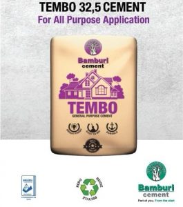 Bamburi TEMBO Cement 32.5R 50 Kg